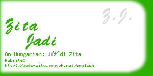 zita jadi business card